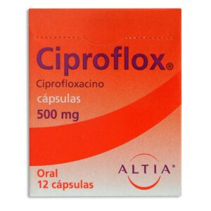 CIPROFLOX C 12 500MG CIPROFLOXACINO ANTIBIOTICO