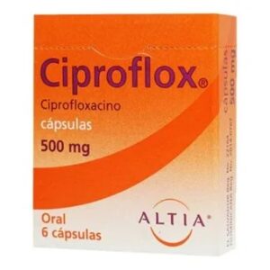 CIPROFLOX C 6 500MG CIPROFLOXACINO ANTIBIOTICO