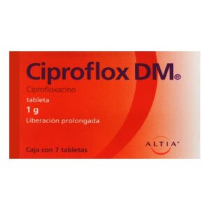 CIPROFLOX DM C 7 1G CIPROFLOXACINO ANTIBIOTICO