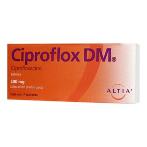 CIPROFLOX DM C 7 500MG CIPROFLOXACINO ANTIBIOTICO