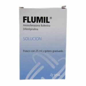 FLUMIL GTS 25ML P AMINOFENAZONA BUFENINA DIFENILPIRALIN GPO IV