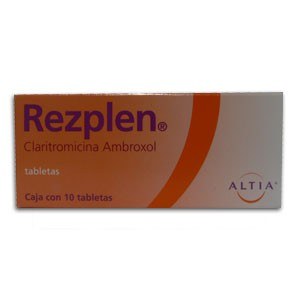 REZPLEN C 10 CLARITROMICINA AMBROXOL ANTIBIOTICO
