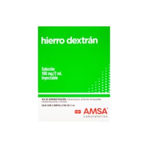 GI HIERRO DEXTRAN 100MG/2ML C 3AMP AMSA