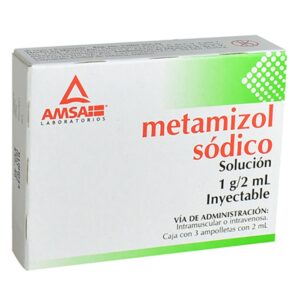 GI METAMIZOL SOL INY 1G 2ML C 3AMP AMSA LGEN