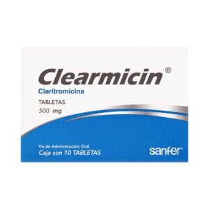 CLEARMICIN T 10 500MG CLARITROMICINA ( CADUCADO ) ANTIBIOTICO
