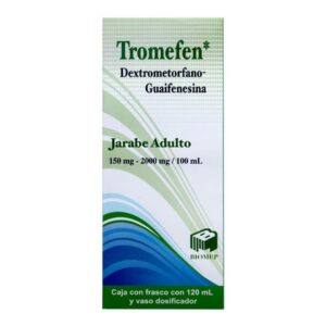 GI TROMEFEN JARABE ADULTO 150MG 2000MG 100ML C 120ML DEXTROMETORFANO GUAIFENESINA