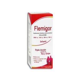 GI FLEMIGOR GUAIFENESINA FENILEBRINA DEXTRO SOL INF 150ML