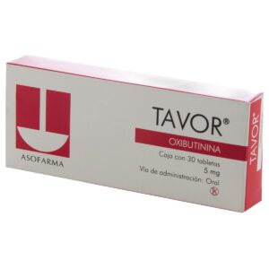 TAVOR T 30 5MG OXIBUTININA GPO IV