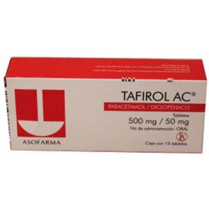 TAFIROL AC T 15 500MG 50MG GPO IV