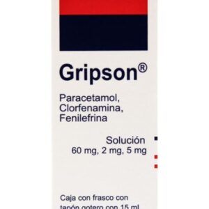 GI GRIPSON SOL GTS 60MG 2MG 5MG C 15ML PARACETAMOL CLORFENAMINA FENILEFRINA SON´S