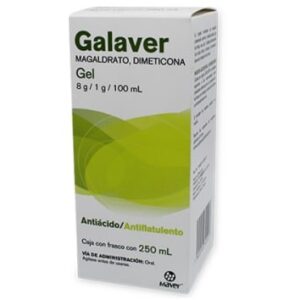 GI GALAVER MAGALDRATO DIMETICONA GEL 250ML 8G 1G MAVER