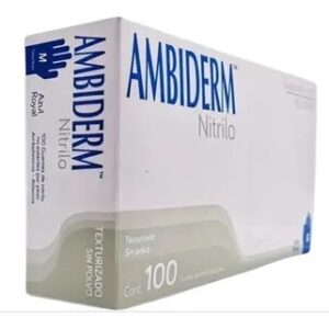 REB GUANTE NITRILO MEDIANO AZUL C 100