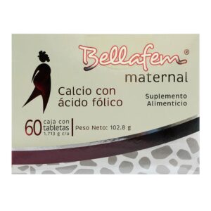 BELLAFEM MATERNAL T 60 SUPLEMENTO ALIMENTICIO CALCIO AC FOLICO GPO VI