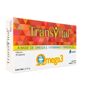 TRANSVITAL C 30 SUP ALIM OMEGA 3 VITAMINAS Y MINERALES GPO VI