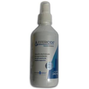 ESTERICIDE SOL 240ML ANTISPR SOLUCION ELECTROLIZADA DE SUPEROXIDACION CON PH NEUTRO AL 0 002% GPO VI