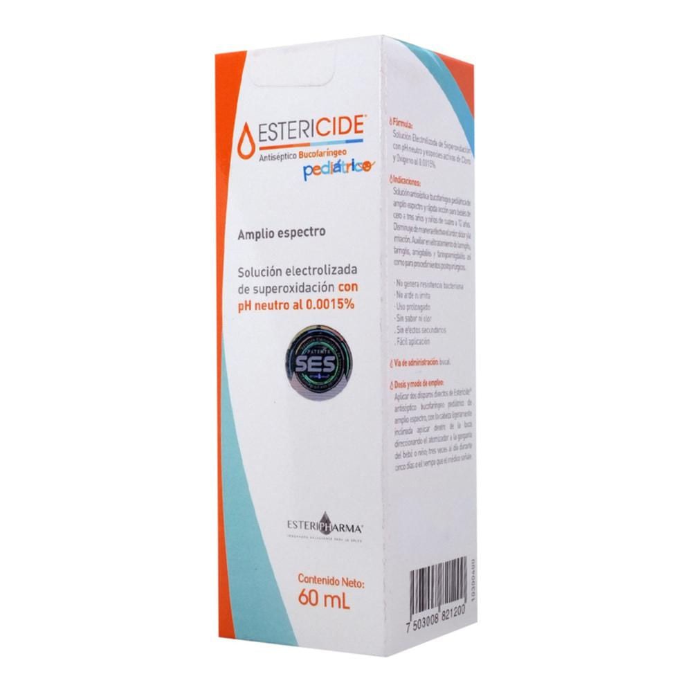ESTERICIDE ANT BUCO SOL PED 60ML SOL ELECTROLIZADA DE SUPEROXIDACION CON PH NEUTRO AL 0 0015% GPO VI