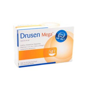 DRUSEN MEGA SUP AL CAPS C30 LUTEINA ASTAXANTINA ZEAXANTINA VITAMINAS ZINC COBRE OMEGA 3 GPO VI