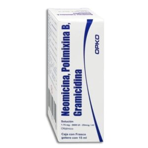 GI NEOMICINA POLIMIXINA B Y GRAMICIDINA SOL 15ML OPKO