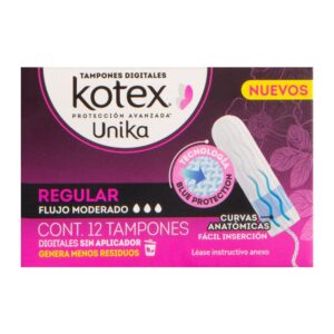 TAMPONES KOTEX UNIK REGULAR C/12 N