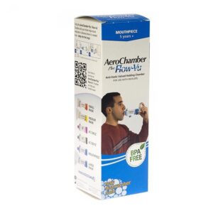 AEROCHAMBER PLUS FLOW VU AD ANTI STATIC VALVED HOLDING CHAMBER GPO IV