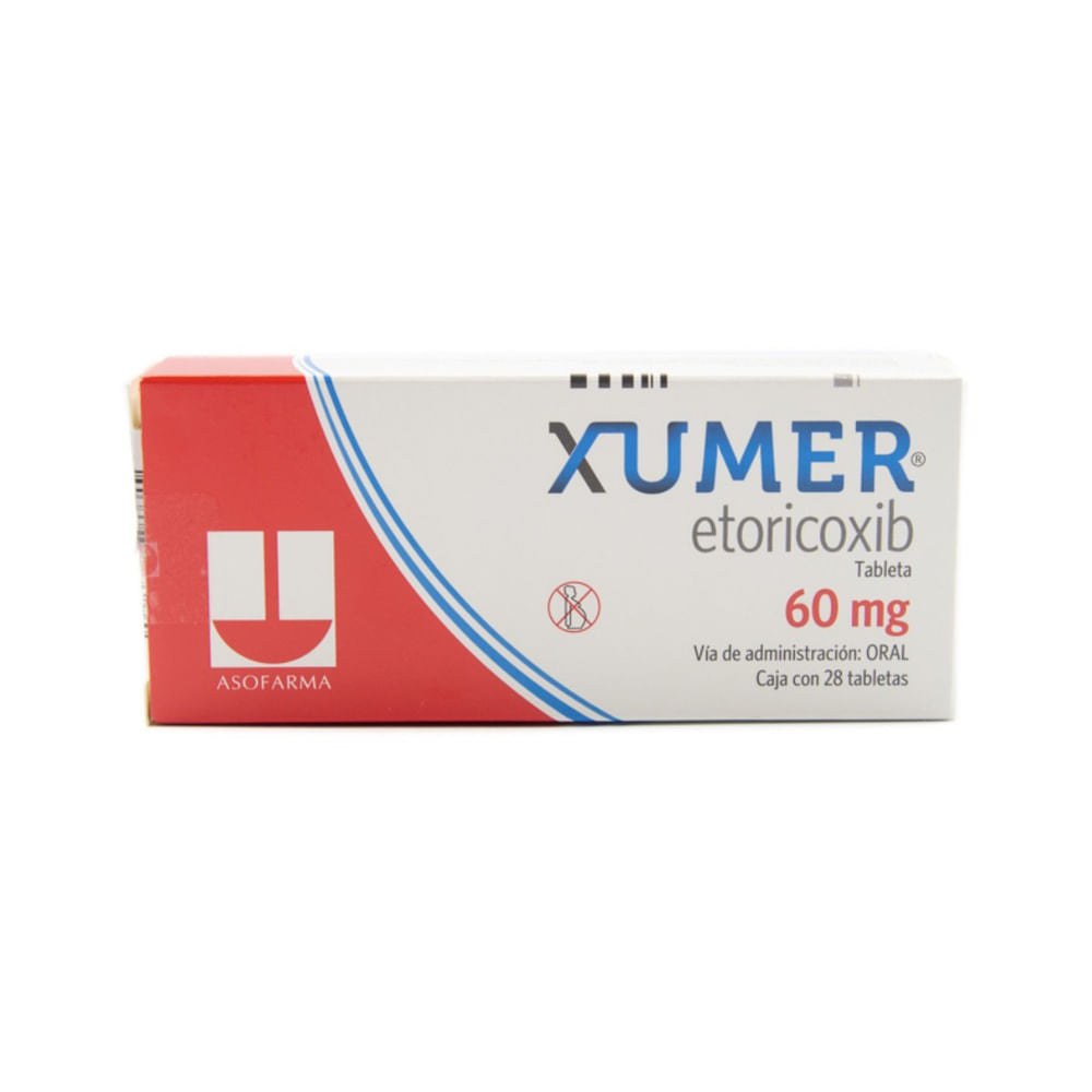 XUMER 60 MG X 28 TAB GPO IV
