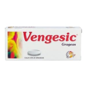 GI VENGESIC C 20 GRAGEAS METOCARBAMOL FENILBUTAZONA DEXAMETASONA HIDROXIDO DE ALUMINIO COLLINS