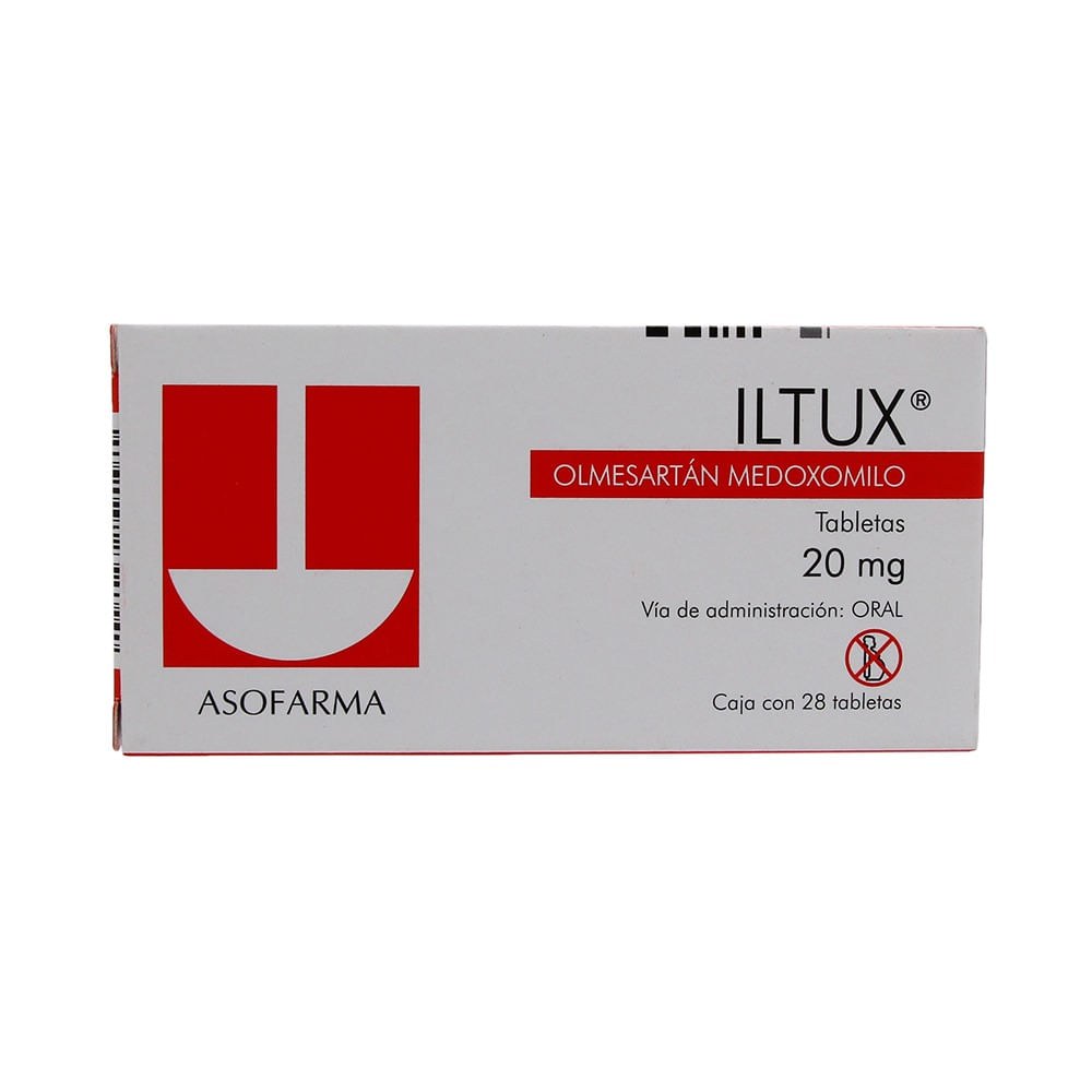 ILTUX T 28 20MG OLMESARTAN MEDOXOMILO GPO IV