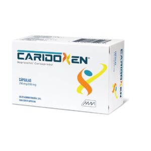 GI CARIDOXEN C 30CAP 250MG 200MG NAPROXENO CARISOPRODOL MAVI