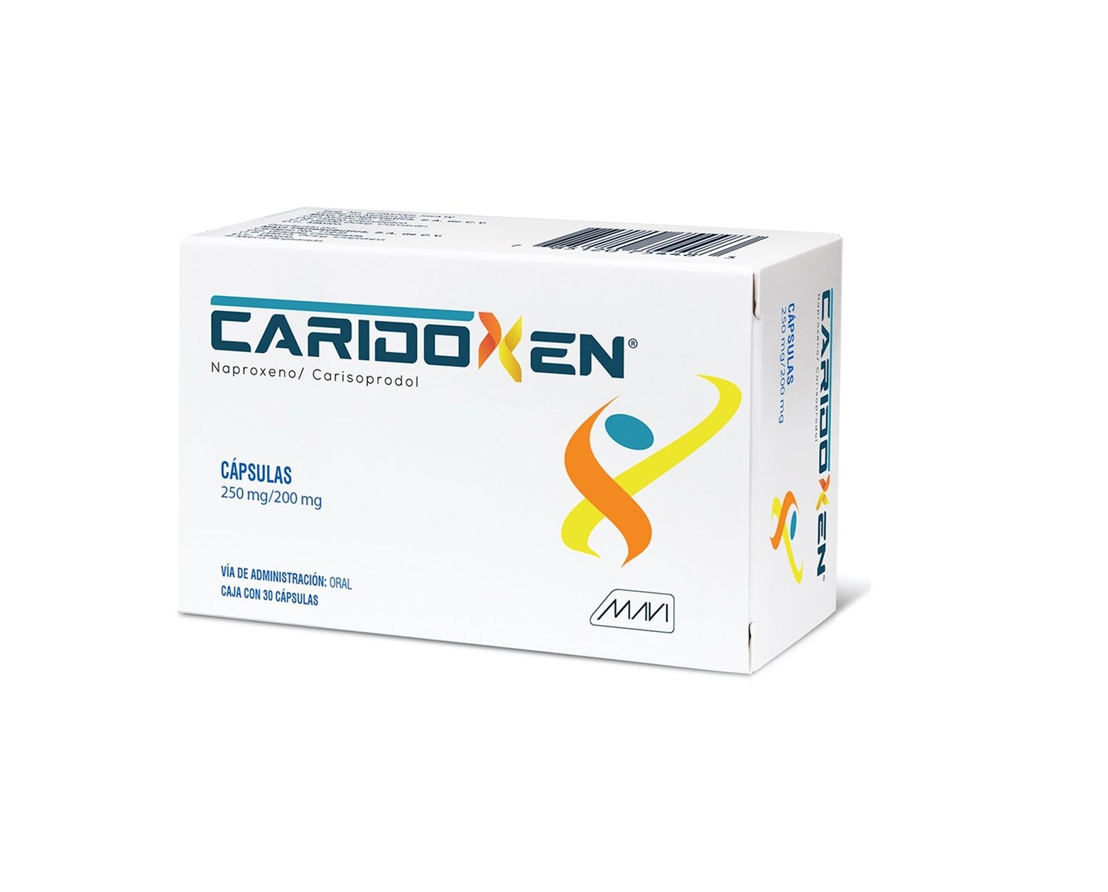 GI CARIDOXEN C 30CAP 250MG 200MG NAPROXENO CARISOPRODOL MAVI