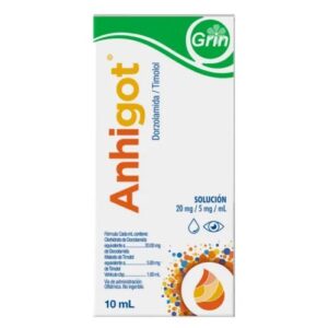 ANHIGOT SOL 10ML 20MG 5MG DORZOLAMIDA TIMOLOL GPO IV