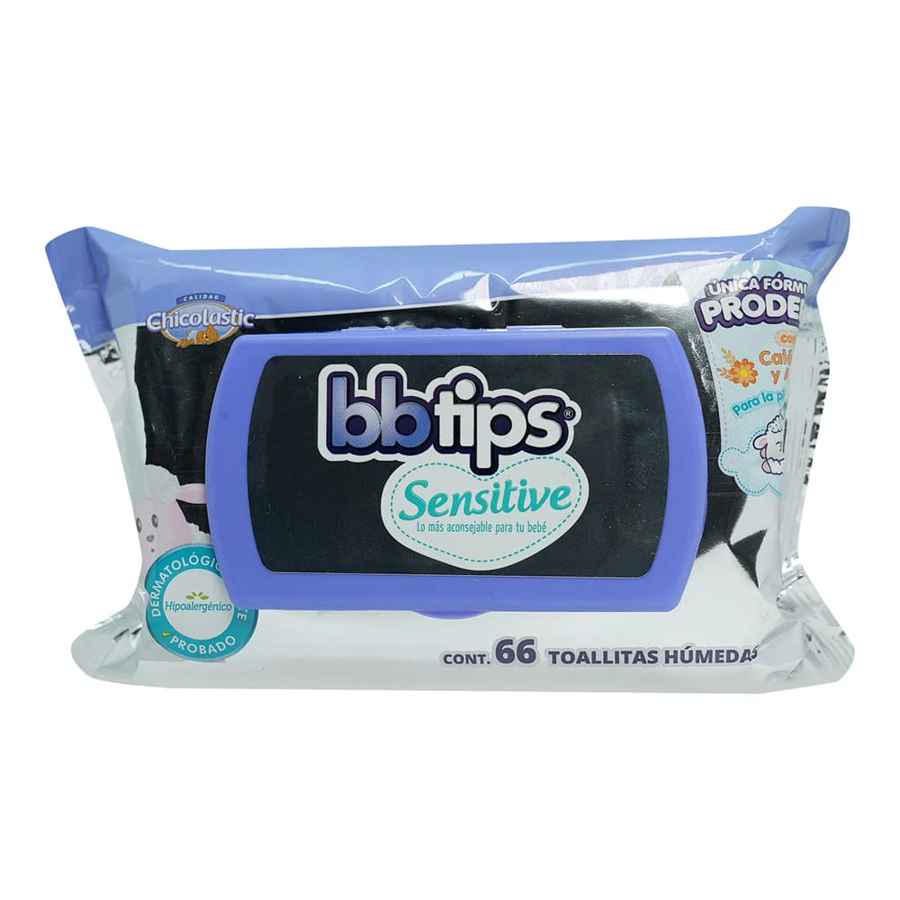 TOALLITAS HUMEDAS BBTIPS SENSITIVE CON 66