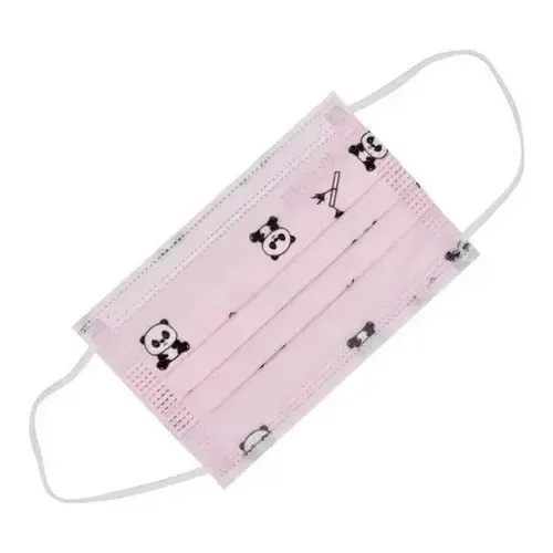 CUBREBOCA INFANTIL PLISADO BLANCO DECORADO (UNICA PIEZA)