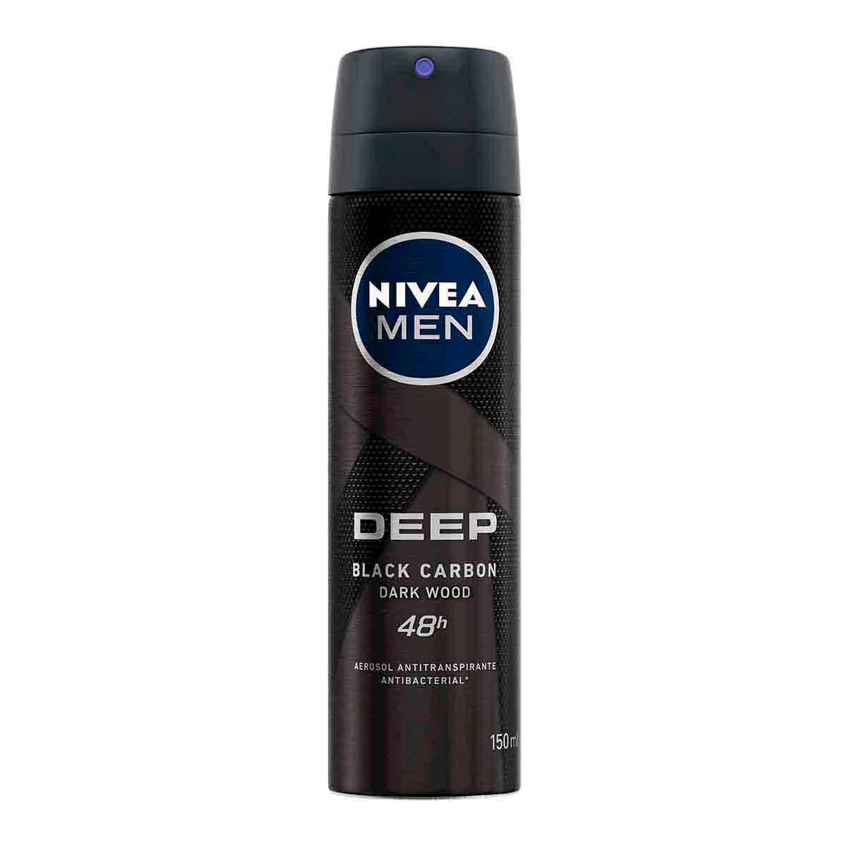 DESODORANTE NIVEA MEN DEEP EXTREME BLACK CARBON DARK WOOD 150ML
