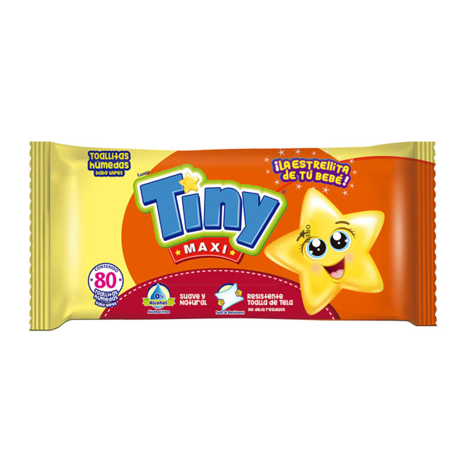 TOALLITAS HUMEDAS TINY MAXI CON 80