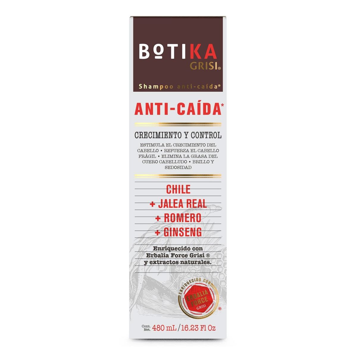 GRISI BOTIKA SHAMPOO ANTICAIDA 480ML