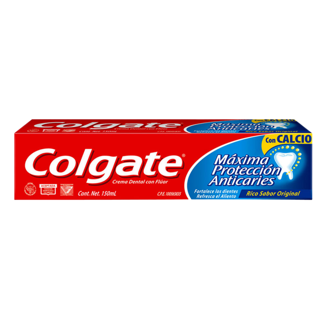 COLGATE PASTA DENTAL MAXIMA PROTECCION ANTICARIES 150ML
