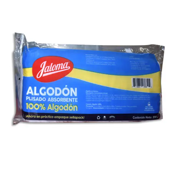 JALOMA ALGODÓN ABSORBENTE PLISADO
