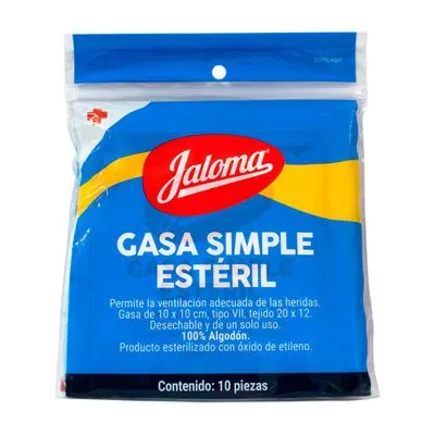 GASA SIMPLE ESTERIL JALOMA CON 10