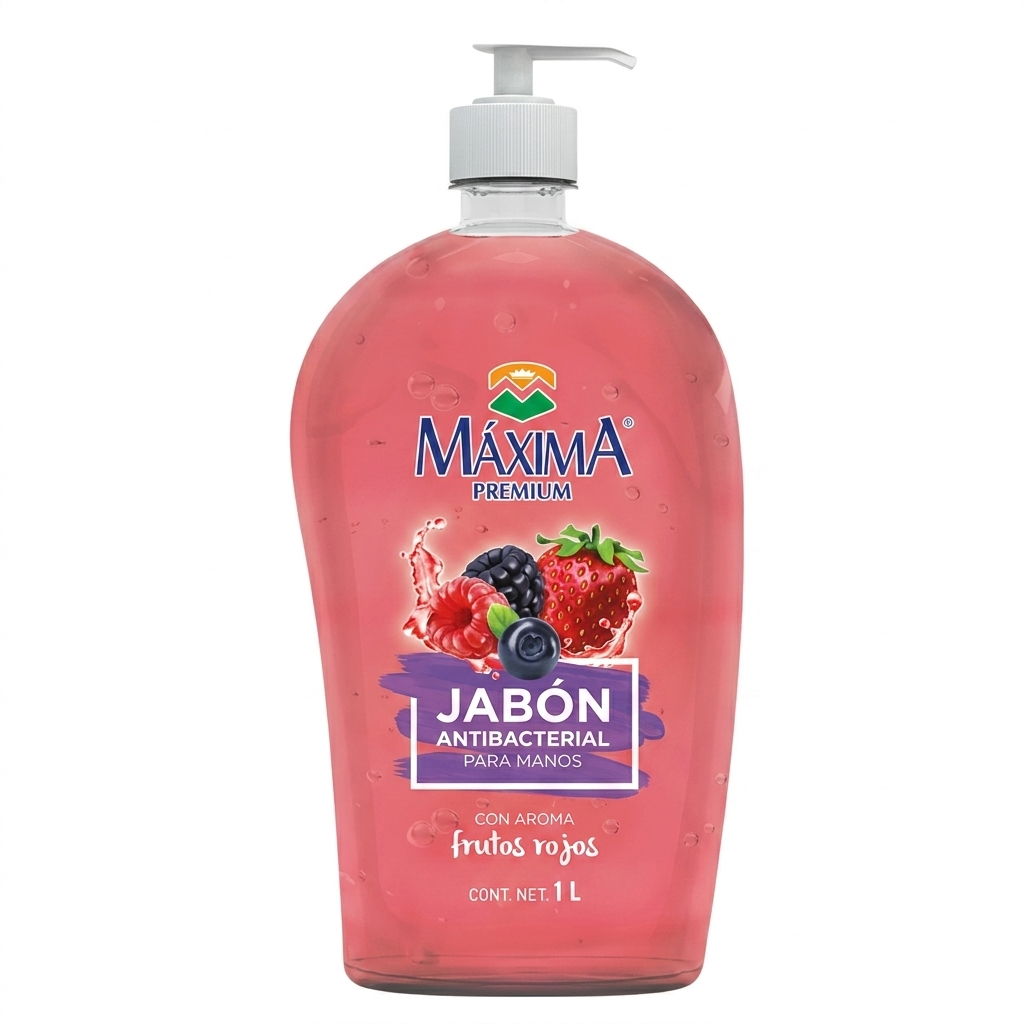 MAXIMA JABON ANTIBACTERIAL FRUTOS ROJOS 1LT