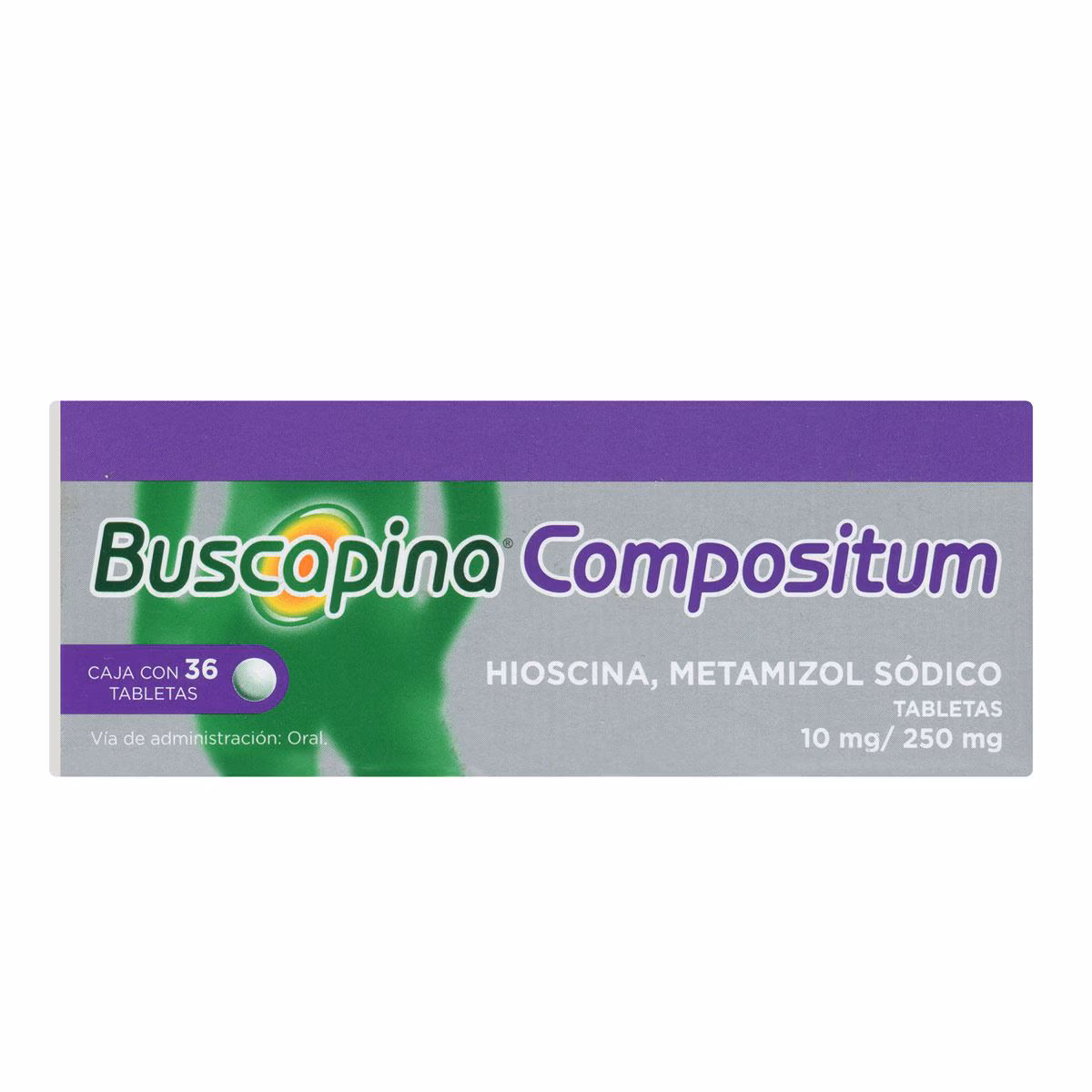 BUSCAPINA COMPOSITUM 10 MG / 250 MG CAJA CON 36 TABLETAS