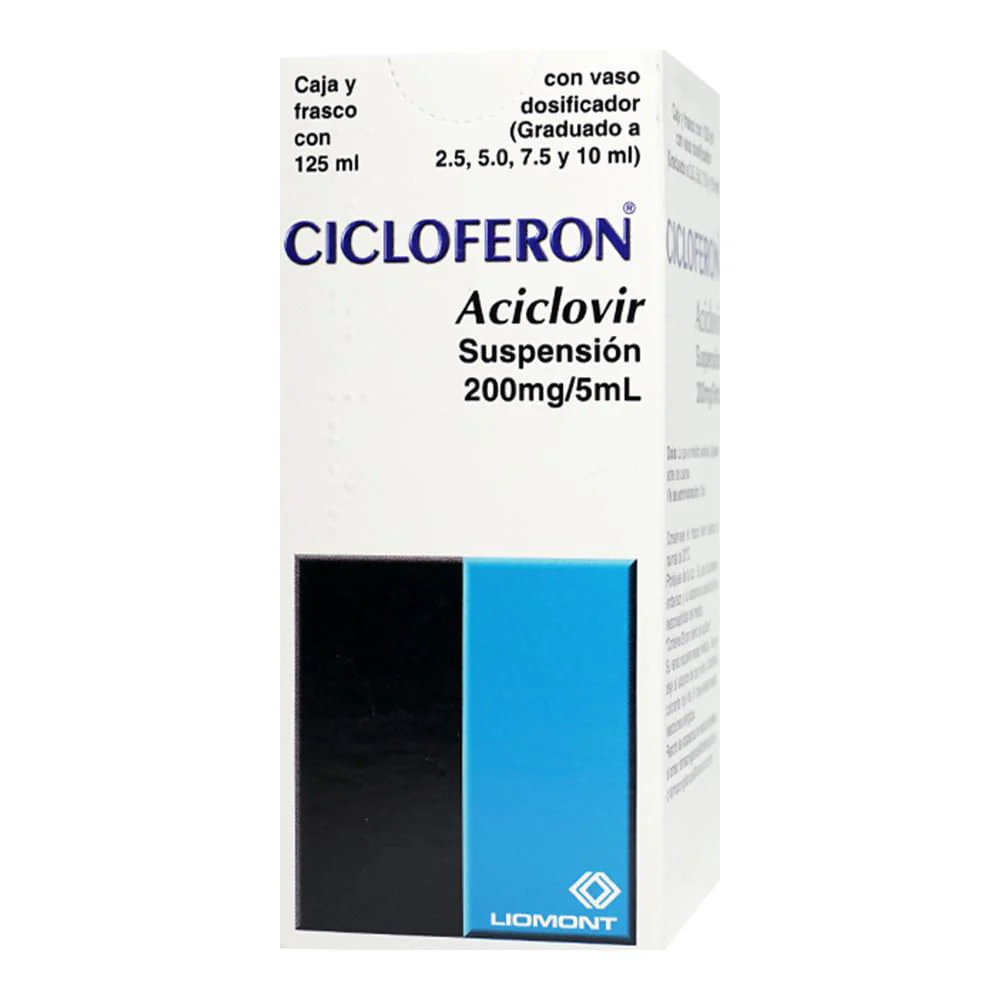 CICLOFERON (ACICLOVIR) 4 GR SUSPENSIÓN 125 ML