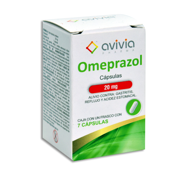 OMEPRAZOL AVIVIA 20MG 7 CAPS